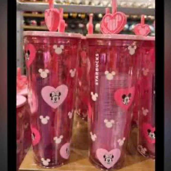 Starbucks Disney Mickey Minnie Valentine’s Day Tumbler - Picture 3 of 6